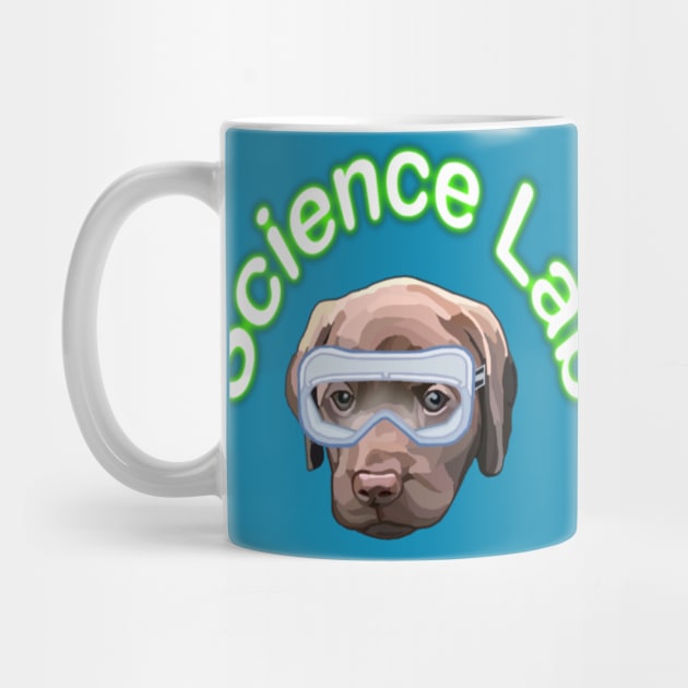 Science Lab Brown Labrador Puppy Dog by Art by Deborah Camp